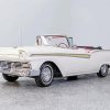 White Classic 1957 Ford Paint By Numbers