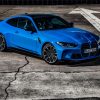 BMW M4 Blue Car Paint By Numbers