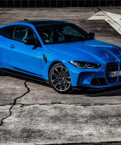 BMW M4 Blue Car Paint By Numbers