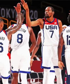 Basketballers Team USA Paint By Numbers