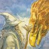 Gandalf And The Eagle Art Paint By Numbers