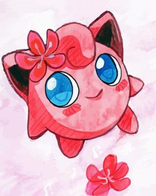 Jigglypuff Species Art Paint By Numbers