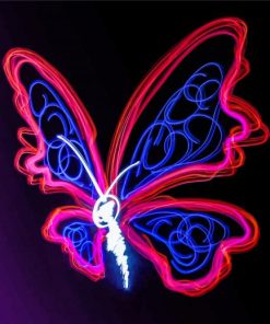 Light Butterfly Paint By Numbers