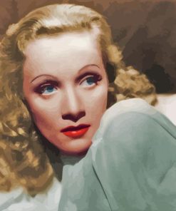 Marlene Magdalene Dietrich Actress Paint By Numbers