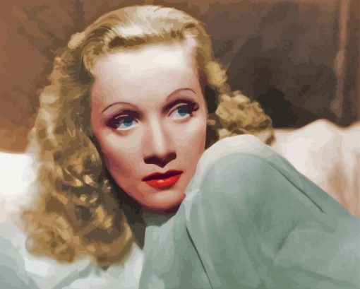 Marlene Magdalene Dietrich Actress Paint By Numbers