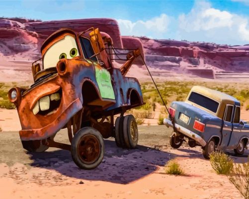 Mater Character Poster Paint By Numbers