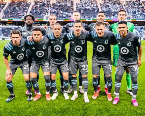 Minnesota United FC Football Team Paint By Numbers