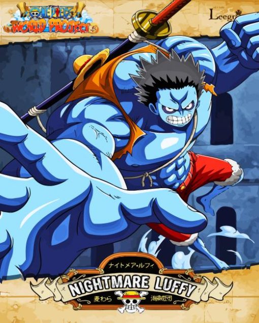 One Piece Nightmare Luffy Anime Paint By Numbers