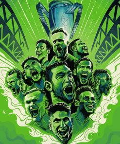 Seattle Sounders Illustration Players Paint By Numbers