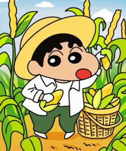 Shinnosuke In Corn Field Paint By Numbers