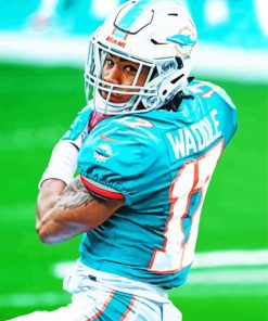 American Football Jaylen Waddle Paint By Numbers