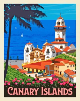 The Canary Islands Poster Paint By Numbers