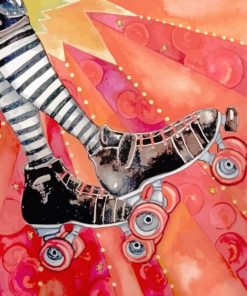 Aesthetic Rollerblade Art Paint By Numbers