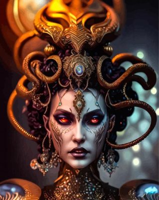 Medusa Paint By Numbers