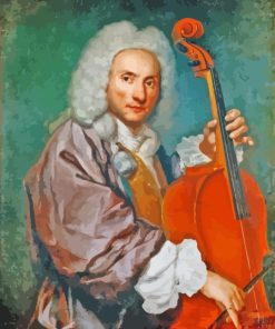 Vintage Violoncellist Paint By Numbers