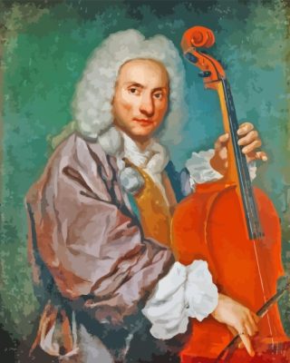 Vintage Violoncellist Paint By Numbers