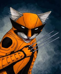 Wolverine Super Cat Paint By Numbers