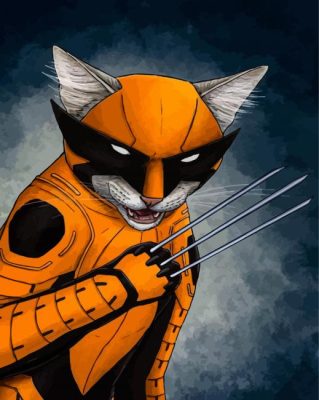 Wolverine Super Cat Paint By Numbers