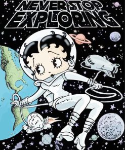 Astronaut Betty Boop Paint By Numbers