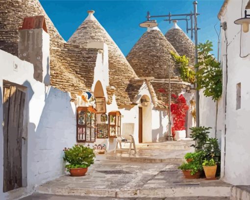 Alberobello Town Paint By Numbers