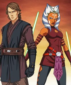 Anakin Ahsoka Paint By Numbers