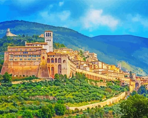 Assisi Town Paint By Numbers