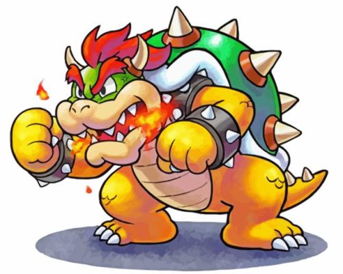 Bowser Art Paint By Numbers