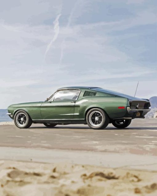 Bullitt Mustang Paint By Numbers