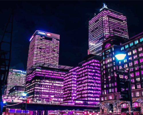 Canary Wharf London Paint By Numbers