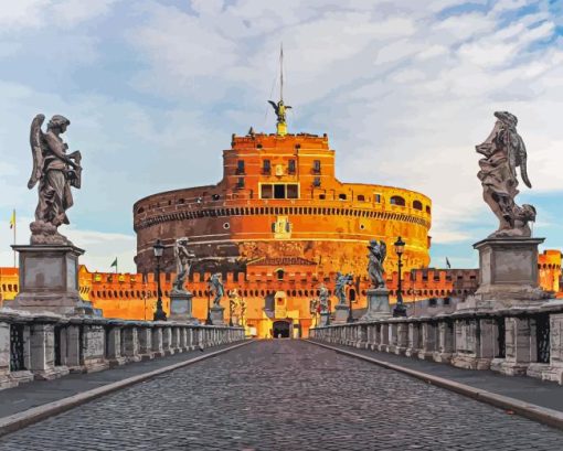 Castel Santangelo Paint By Numbers