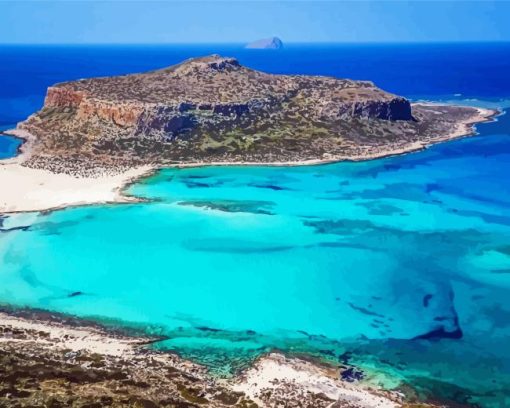 Crete Balos Beach Paint By Numbers