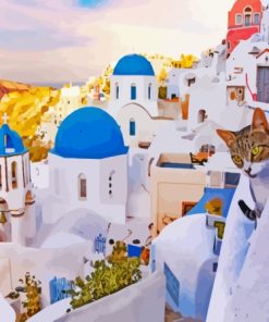 Greece Santorini Island Paint By Numbers