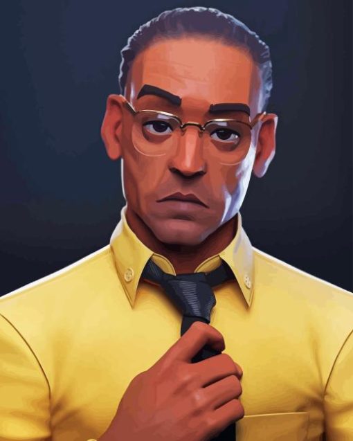 Gus Fring Caricature Paint By Numbers