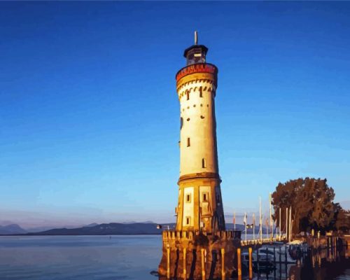 Lighthouse Of Lindau Paint By Numbers