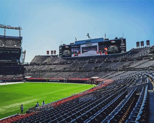 Mile High Stadium Paint By Numbers