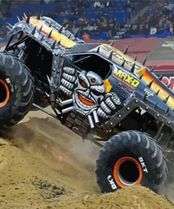 Monster Jam Truck Paint By Numbers