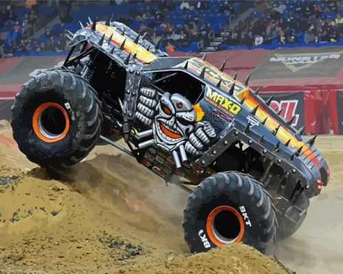 Monster Jam Truck Paint By Numbers