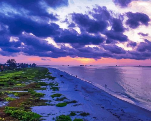 Sanibel Sunset Paint By Numbers