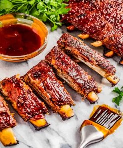 Tasty Ribs Food Paint By Numbers