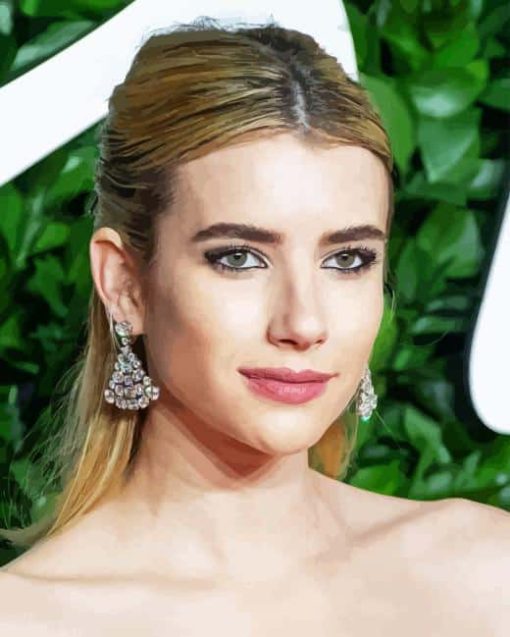 Gorgeous Emma Roberts Paint By Numbers