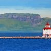 Thunder Bay Lighthouse Paint By Numbers