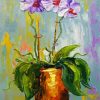 Orchid Flowers Vase Paint By Numbers