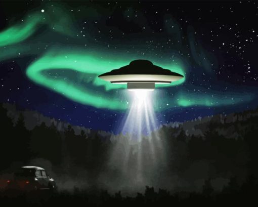 Aurora Ufo Paint By Numbers