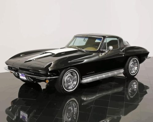 Black 67 Stingray Paint By Numbers