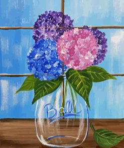 Colorful Hydrangeaq Paint By Numbers