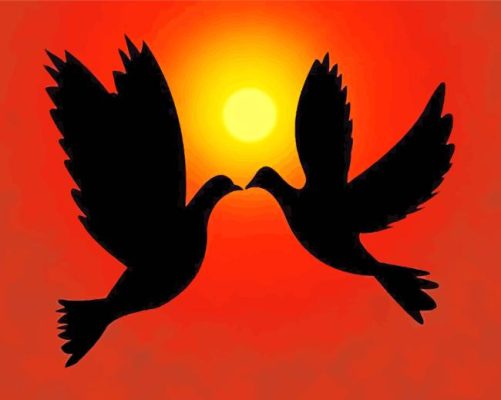 Flock Of Doves Paint By Numbers