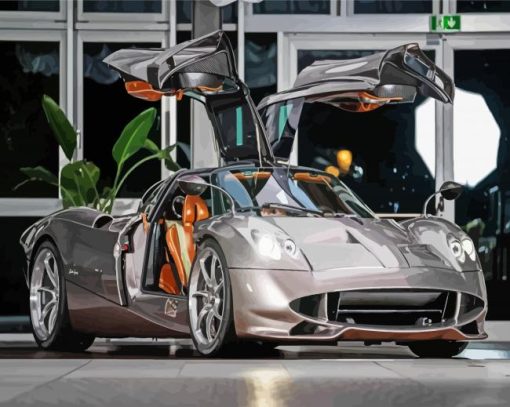 Grey Pagani Paint By Numbers