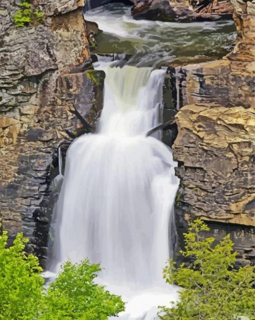 Linville Falls Paint By Numbers