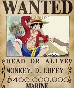 One Piece Luffy Paint By Numbers