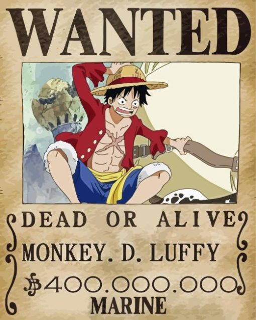 One Piece Luffy Paint By Numbers